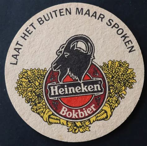 Ancien Sous Bock Bi Re Heineken Laat Het Buiten Maar Spoken Coaster