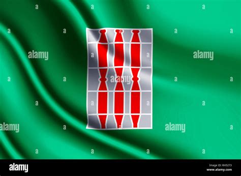 Umbria Modern And Realistic Closeup 3D Flag Illustration Perfect For