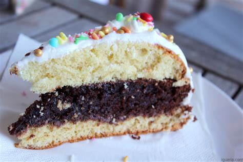 Bolo de Camadas de Baunilha e Chocolate Iguaria Receita e Culinária