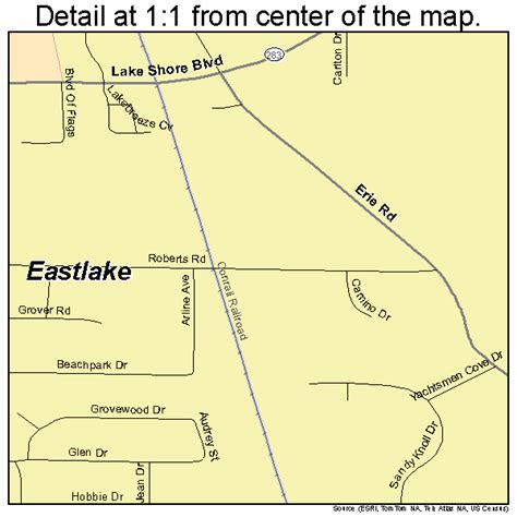 Eastlake Ohio Street Map 3923618