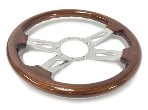 1965 69 Ford Falcon Steering Wheel Kit Walnut Wood St3080 Vsw