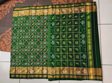 M Separate Blouse Piece Chanderi Silk Singal Ikkat Patola Saree