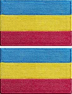 Stidsds 2 Pack Pansexual Pride Rainbow Flag Patch Gay Flags Embroidered Patches LGBTQ Flags