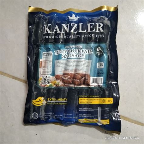 Jual Kanzler Beef Cocktail Sausage Gr Shopee Indonesia