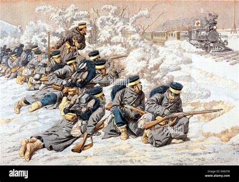 Russo Japanese War 1904 1905 Japanese Firing On Russian Red Cross