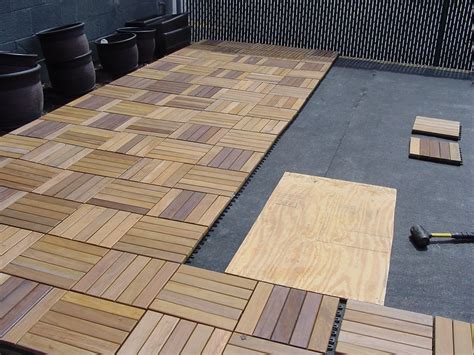 Showcase Ipe Wood Deck Tiles - Coverdeck Systems