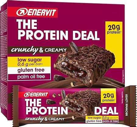 Enervit The Protein Deal Protein Bar Brownie Lover 12 Barrette Da