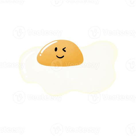 Fried Egg Cute 36619185 Png