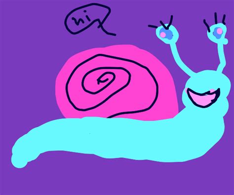 Snail Watches The Sunset Drawception