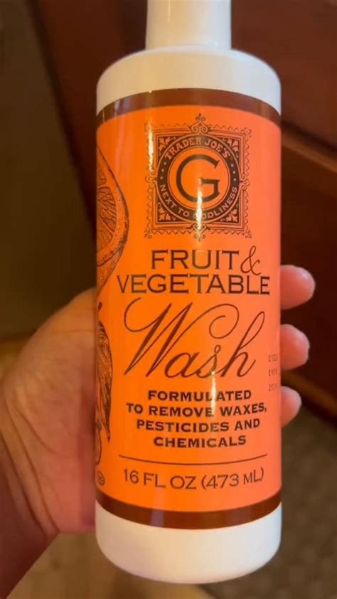 Trader Joes Fruit Vegetable Wash Is My Fave Traderjoes