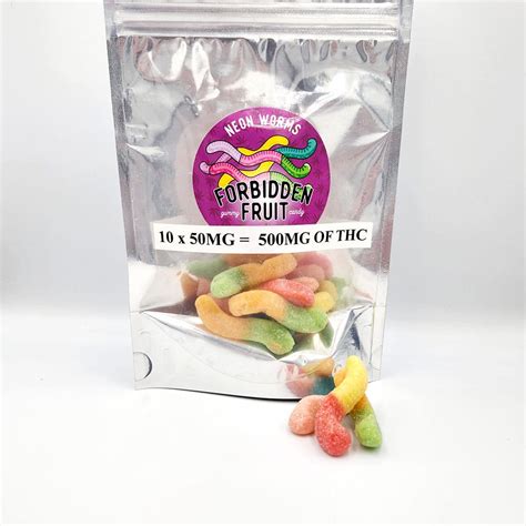 Buy Forbidden Fruit Neon Worm Edibles 500mg Thc Chronic Store