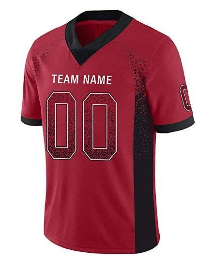 3599 4399 • Custom Red And Black Football Jersey With