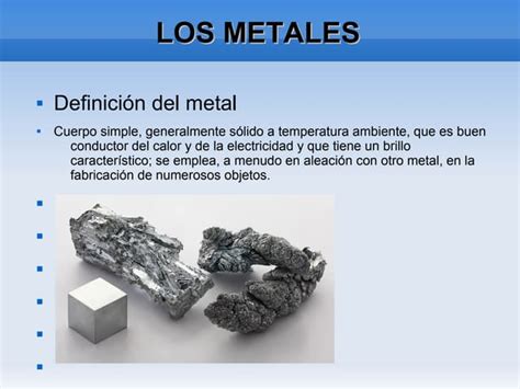 Definicion De Los Metales Ppt