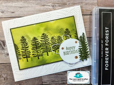 Stampin Up Forever Forest Birthday Card And Stamp Set