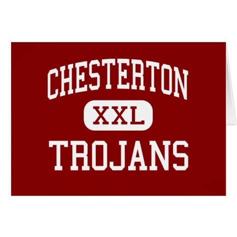 Chesterton - Trojans - High - Chesterton Indiana Card | Zazzle