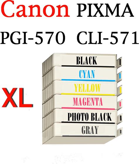 Tusz 6 Tusze Xl Canon Pixma 570 571 Mg7750 Ts8050 9050 Do Drukarki