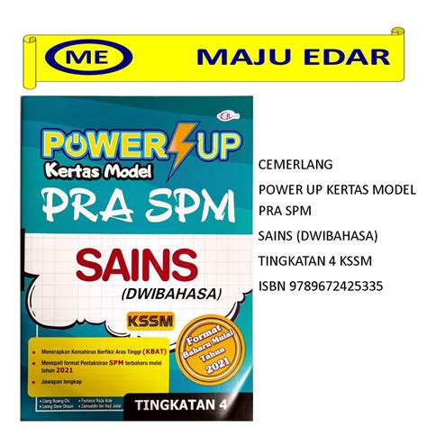 Cemerlang Power Up Kertas Model Pra Spm Tingkatan 4 Kssm Shopee Malaysia