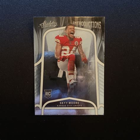 Skyy Moore Panini Absolute Football Introductions Int Chiefs