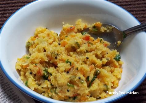 Purely Pedestrian Mixed Vegetable Upma Upumaav Upama