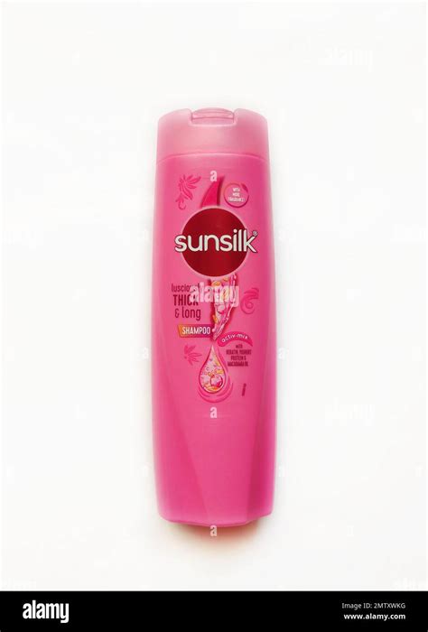 Sunsilk Lusciously Thick And Long Shampoo In Isolated Background Stock