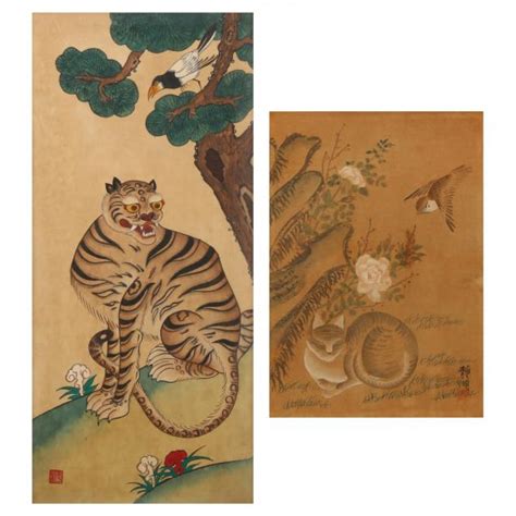 Two Korean Folk Paintings (Lot 218 - August Estate AuctionAug 10, 2023 ...