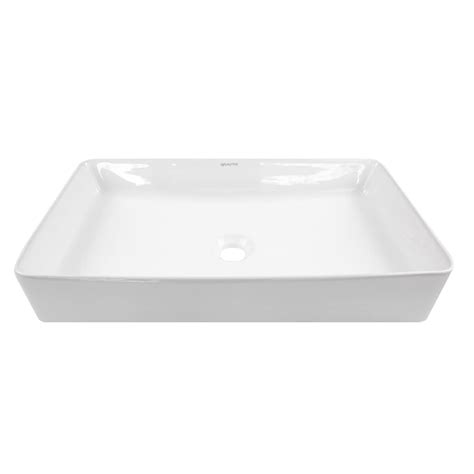 Lavabo De Cer Mica Gravita La Color Blanco Rectangular