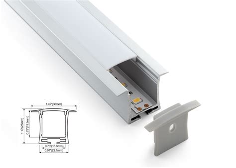 led linear lighting recessed lights aluminum profile square shape