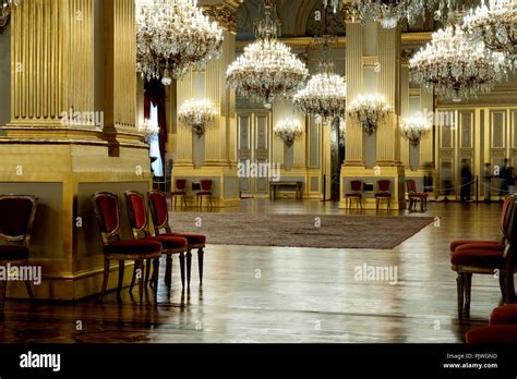 Interior of the Royal Palace of Brussels (Belgium, 26/08/2008 Stock ...