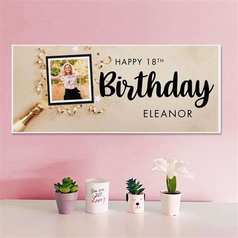 18th Birthday Party Banners Personalised Birthday Party Decorations