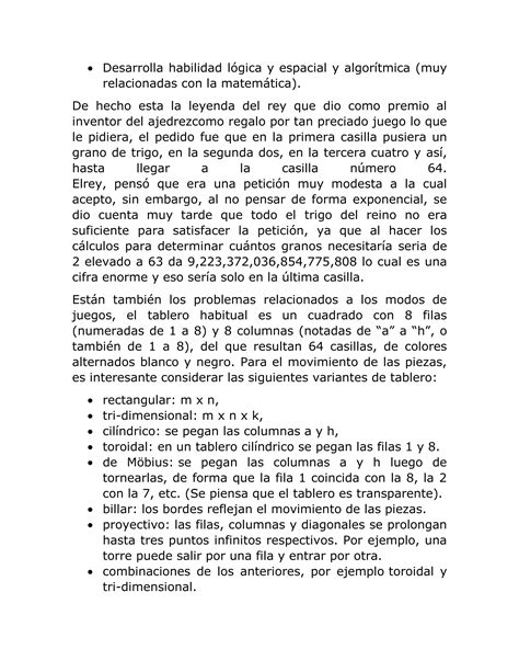 La Matem Tica Y El Ajedrez Pdf