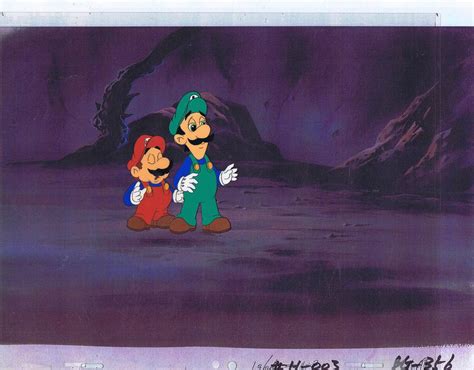 Super Mario World Cartoon Show Original Animation Cel & Copy Bkgd #A19534 | #1863825621