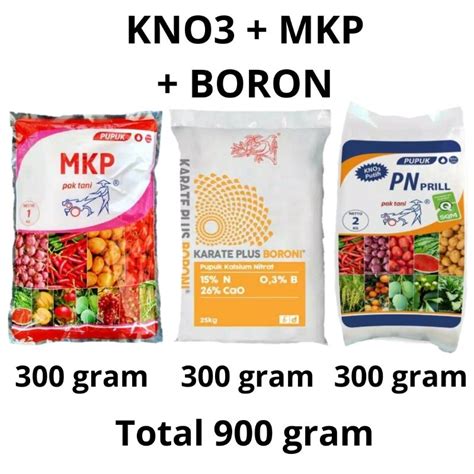 Jual Kno Putih Mkp Pak Tani Karate Boron Paket Pupuk Anggur Buah