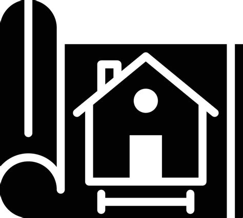 House Blueprint Vector Icon Vector Art At Vecteezy