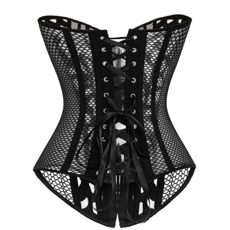 Sexy Burlesque Mesh Lace Corset Top Tier Style