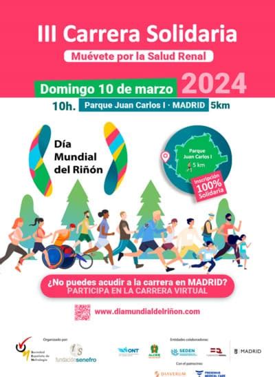 III Carrera Solidaria del Día Mundial del Riñón 2024 en Madrid el