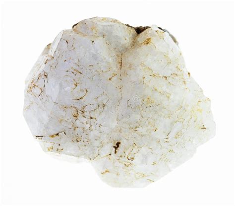 Raw Analcime (analcite) Stone on White Stock Image - Image of small ...