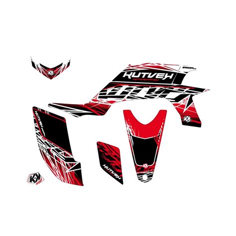 KIT DÉCO QUAD ERASER YAMAHA 450 YFZ ROUGE BLANC