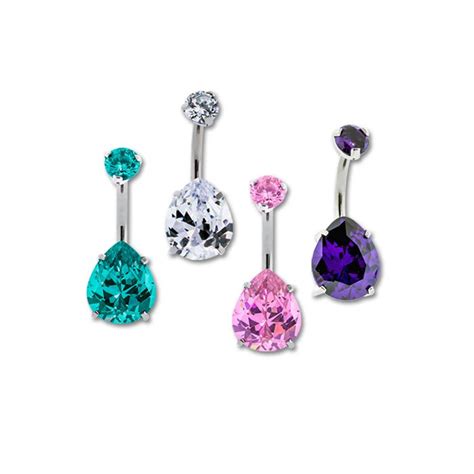 Teardrop Navel M Body Jewelry