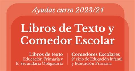 Resolución definitiva de Ayudas de Comedores Escolares y Libros de