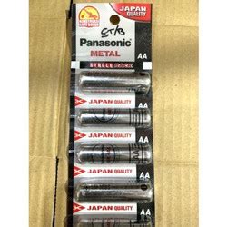 Promo Baterai Panasonic Metal Aa Isi A Pcs Carbon Zinc V