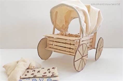 Latest Covered Wagon Printable Papercraft Etsy Covered Wagon