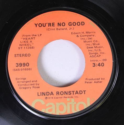 Linda Ronstadt Rpm I Can T Help It If I M Still In Love With You