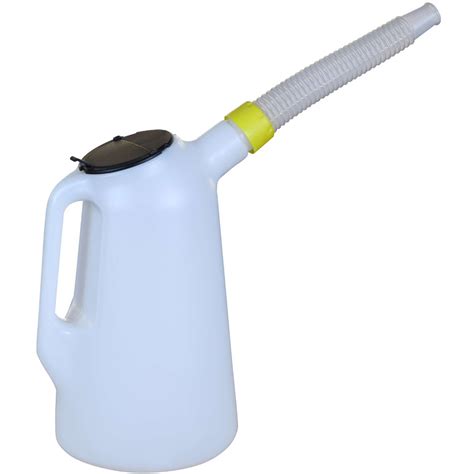 3 LTR PE Plastic Oil Jug Measuring Fluid Fuel Container Cup And Spout