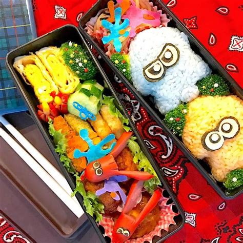 スプラトゥーン弁当 お弁当 おかず こども キュートな料理 弁当