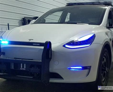 Tesla Model Y Police Car