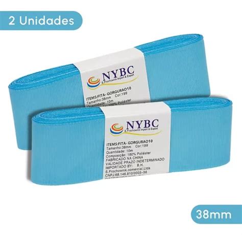 Cinta Grogr N En Rollo Nybc Fita Para La O De Gorgur O Azul T Liso Mm