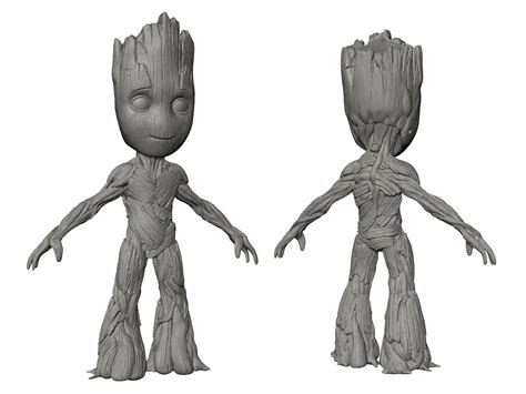 Artstation Baby Groot Character Design