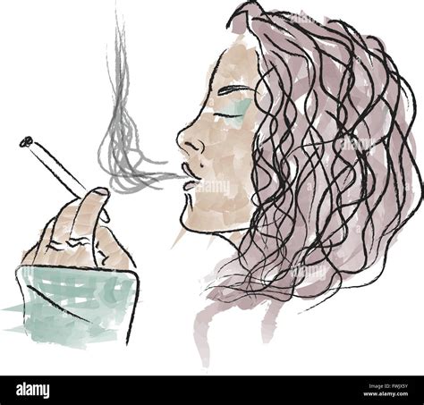 Blowing Smoke Drawing