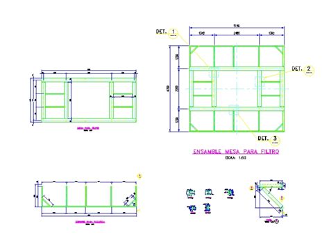 Plataforma Met Lica Industrial En Autocad Cad Kb Bibliocad