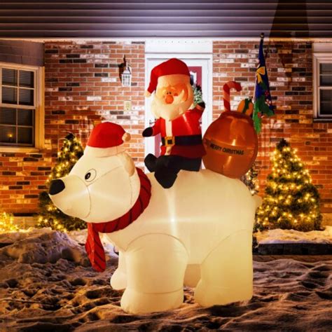 Nifti Nest 6 Ft Inflatable Polar Bear With Built In Led Lights